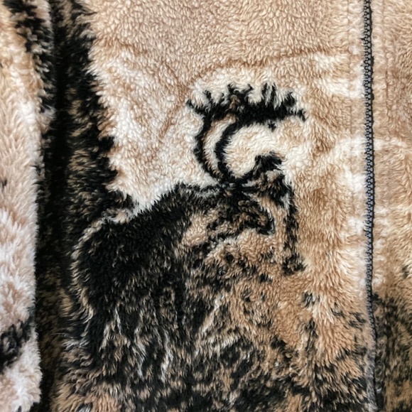 National wildlife federation Sherpa plush full zip jacket size L - Picture 2 of 8